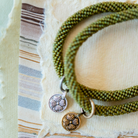 Beaded Bangle + Clover Charm Beaded Bangles Bella Vita Jewelry