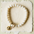 Crystal Bangle + Sparrow Charm Beaded Bangles Bella Vita Jewelry