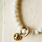 Crystal Bangle + Sparrow Charm Beaded Bangles Bella Vita Jewelry