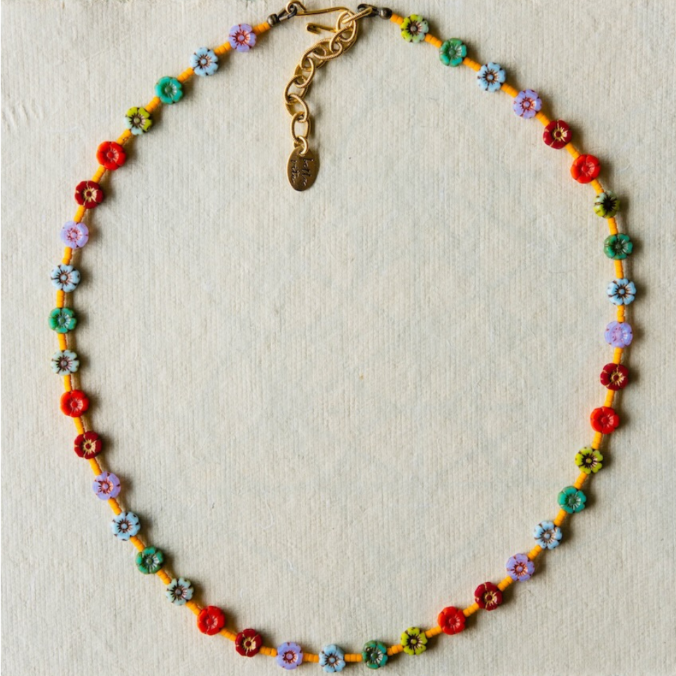 Flower Power Necklace Beaded Necklaces Bella Vita Jewelry