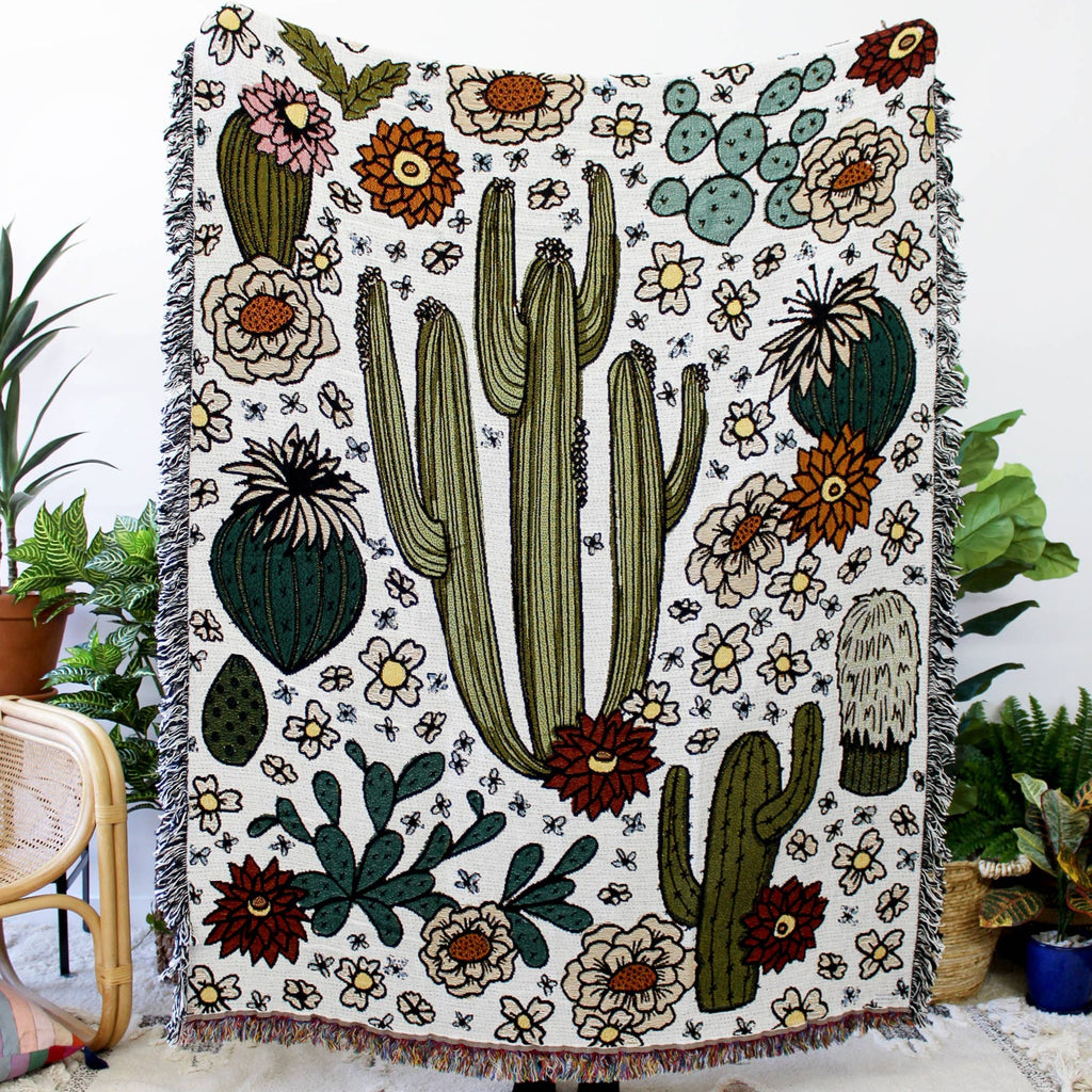 Cactus Party Tapestry Blanket Home Accents Calhoun & Co.   