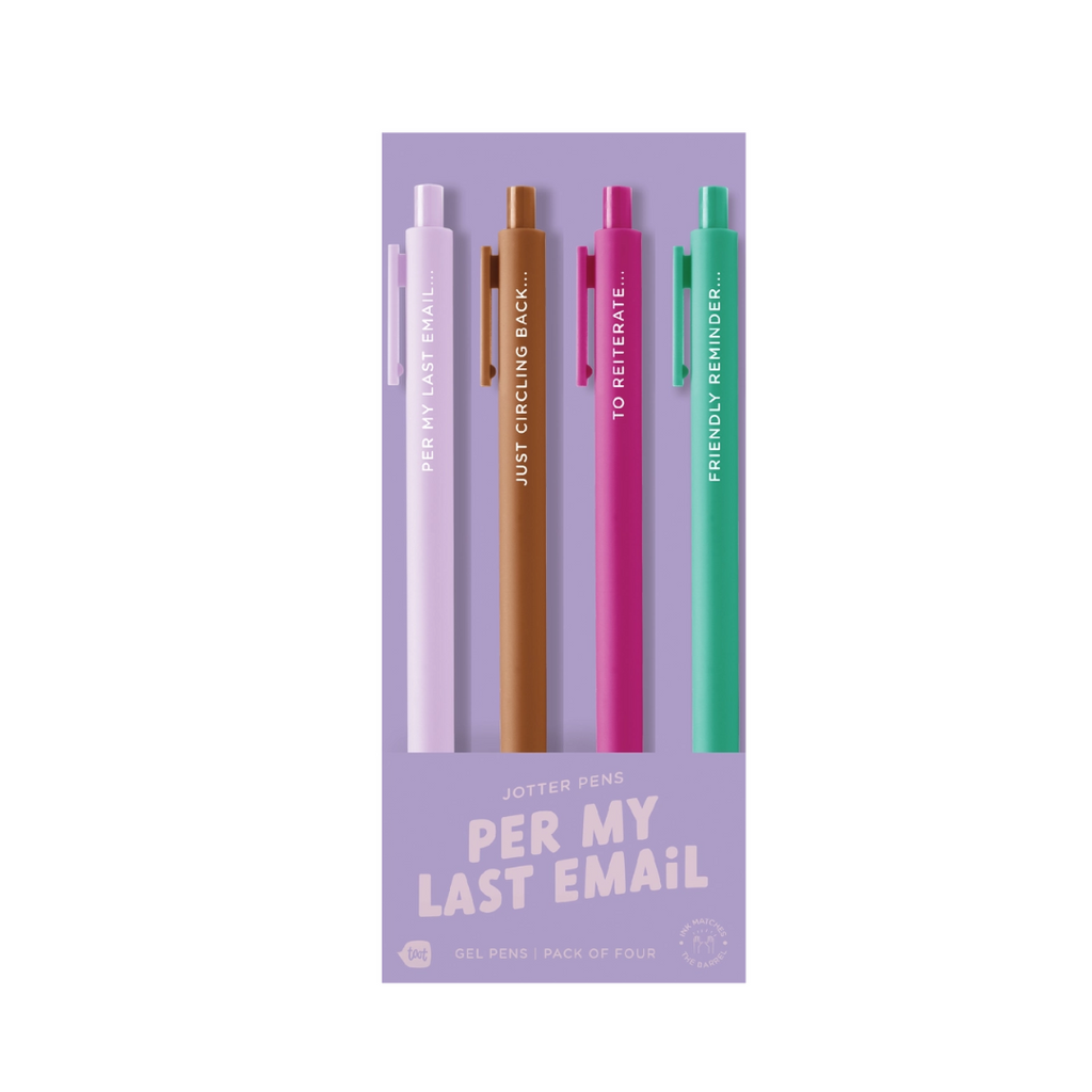 Per My Last Email - Pen Set  Talking Out Of Turn   
