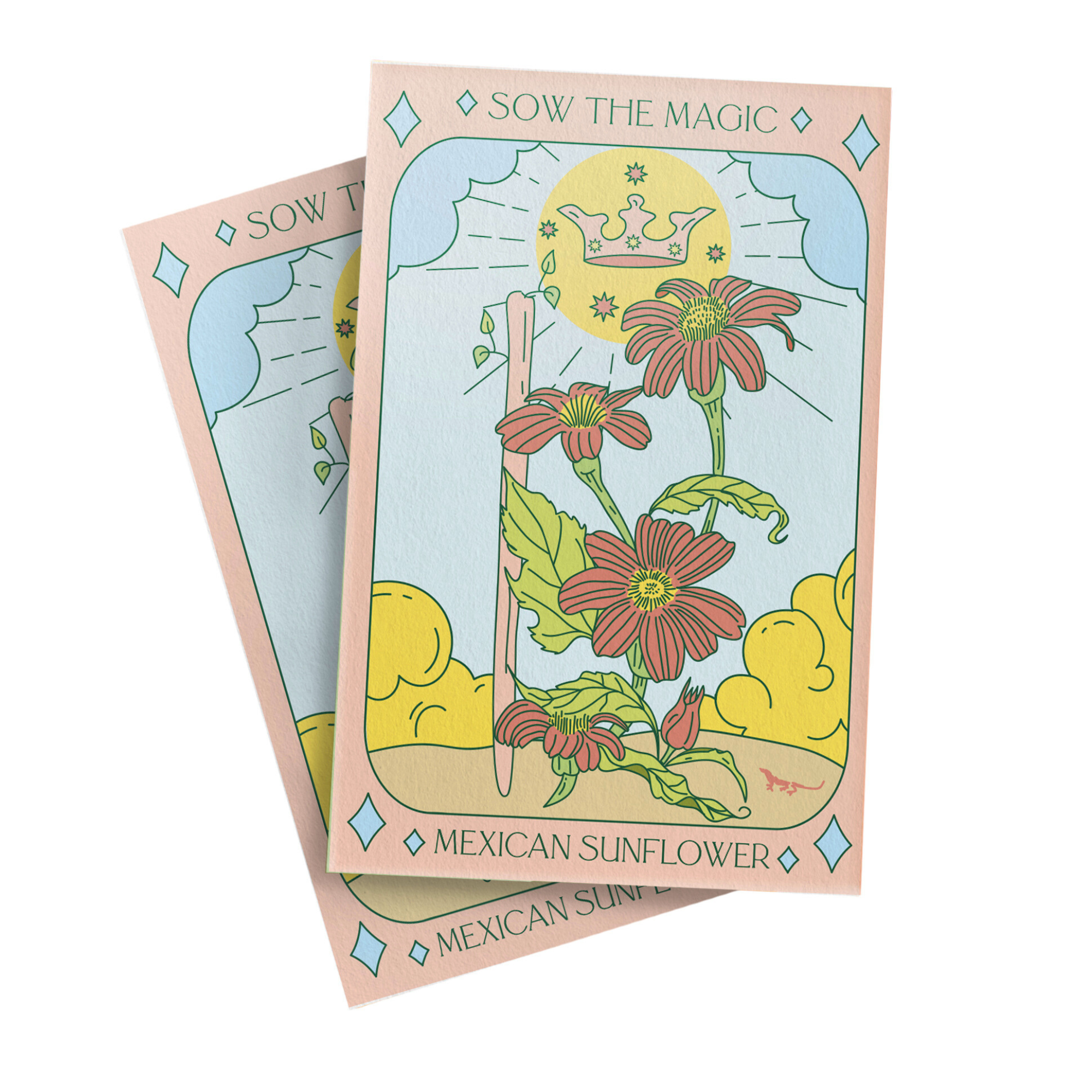 Mexican Sunflower Tarot Garden + Gift Seed Packet Sow the Magic