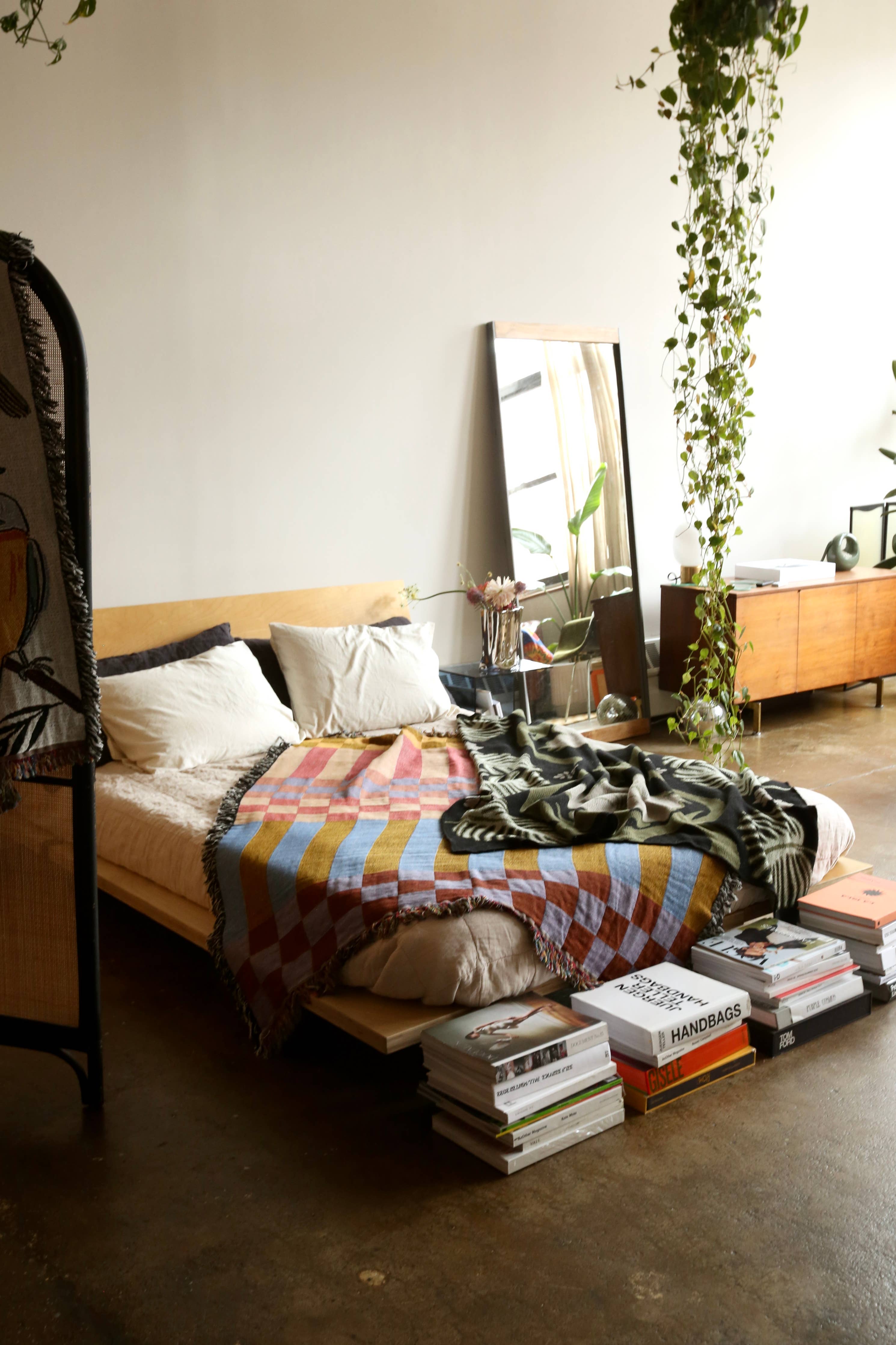 Checkered Stripe Tapestry Blanket  Calhoun & Co.   