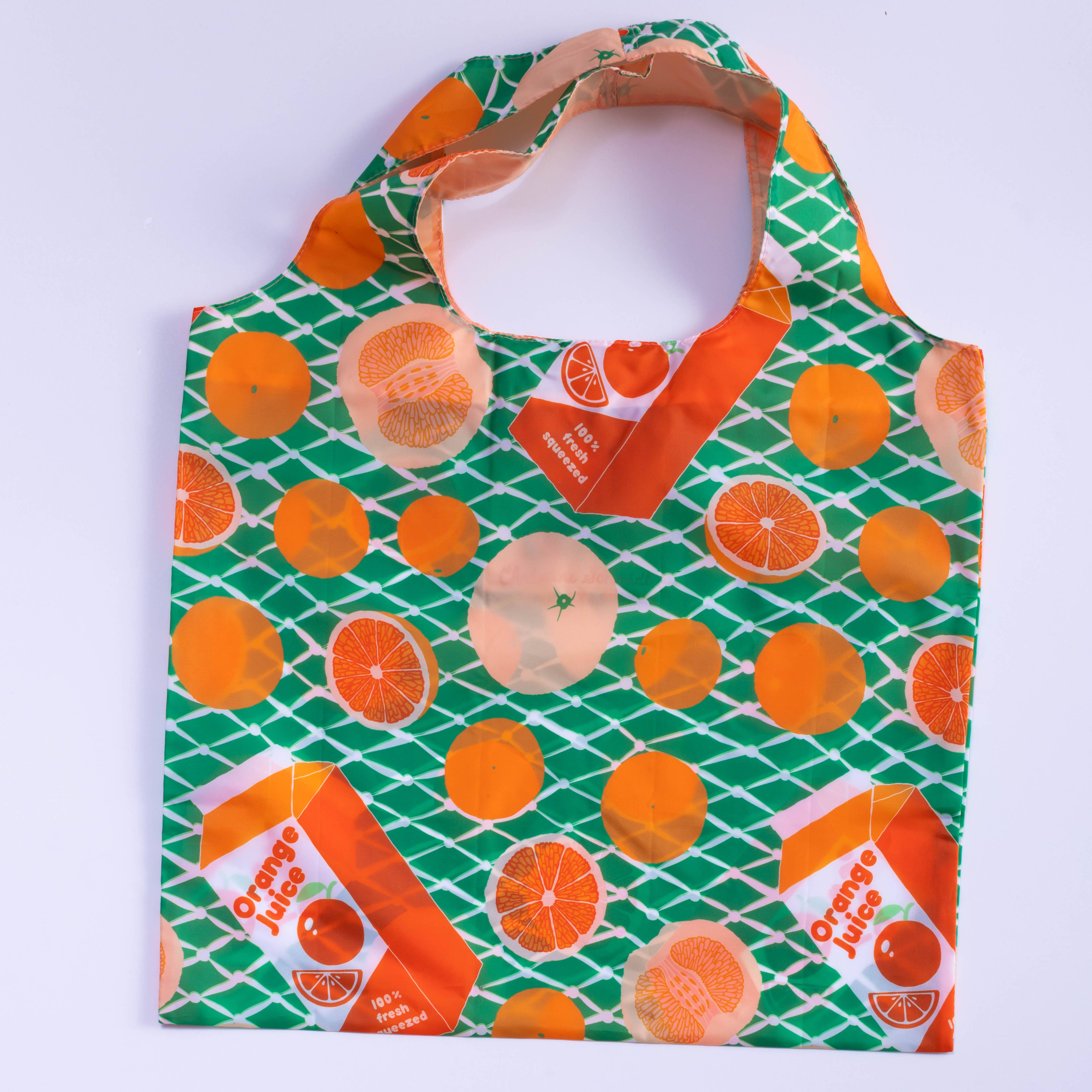 Oranges Art Sack - Eco-Friendly Reusable Fruit Tote Bag Bags + Totes Yellow Owl Workshop   