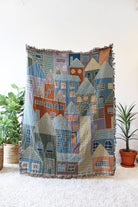 Hillside Village Tapestry Blanket  Calhoun & Co.   