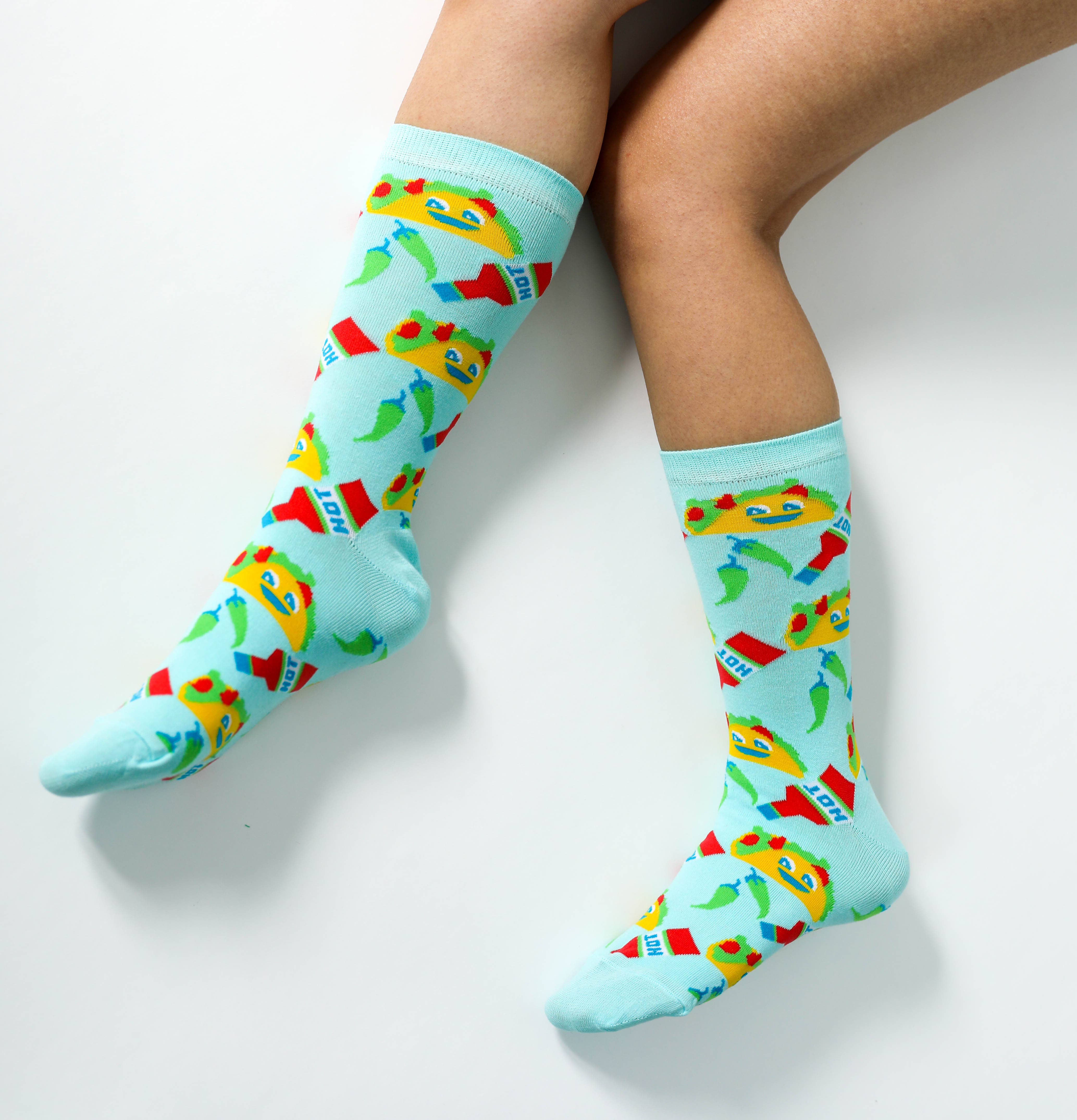 Women's - Taco Crew Socks  Yellow Owl Workshop   
