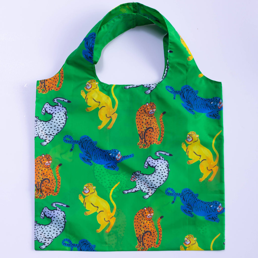 Wild Cats Art Sack by Kristina Micotti - Reusable Tote Bags + Totes Yellow Owl Workshop   