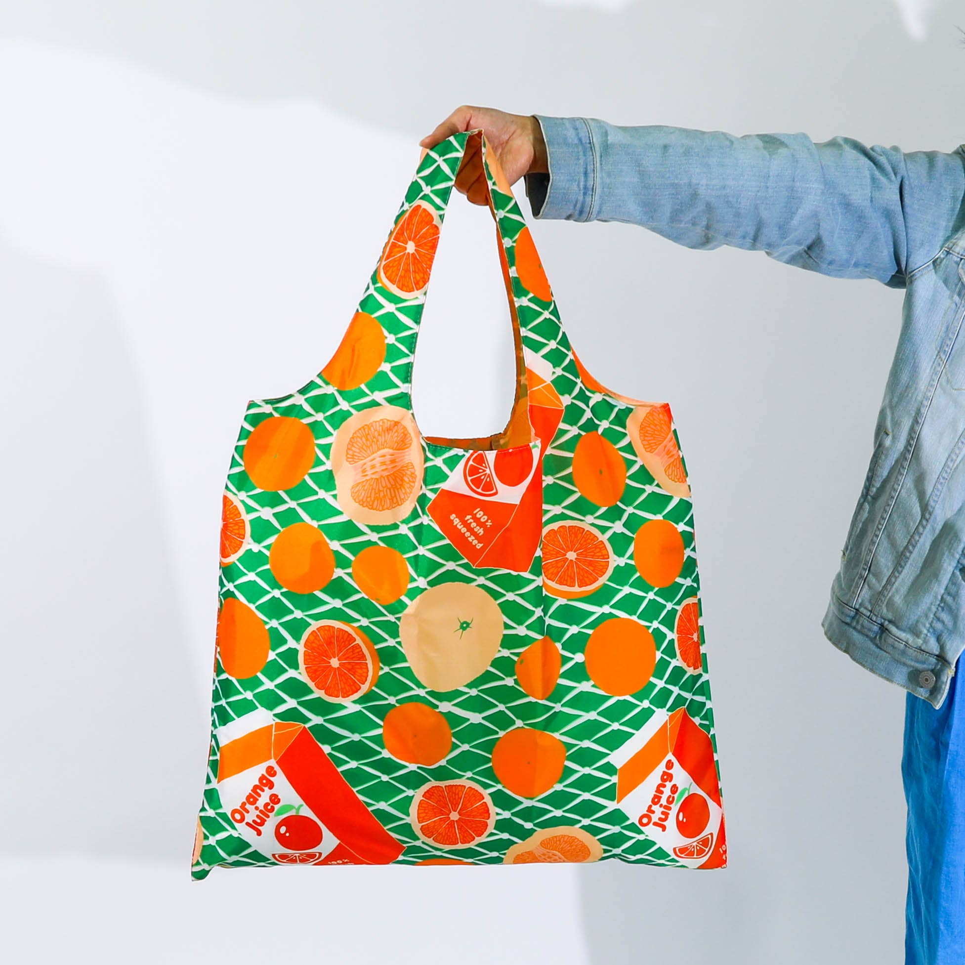 Oranges Art Sack - Eco-Friendly Reusable Fruit Tote Bag Bags + Totes Yellow Owl Workshop   