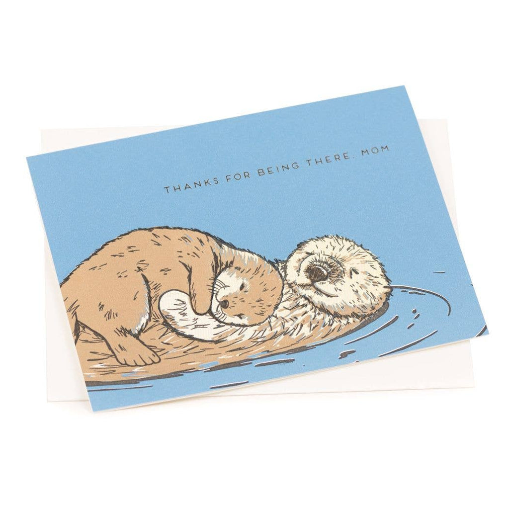 Mom Otter Card  Porchlight Press Letterpress   