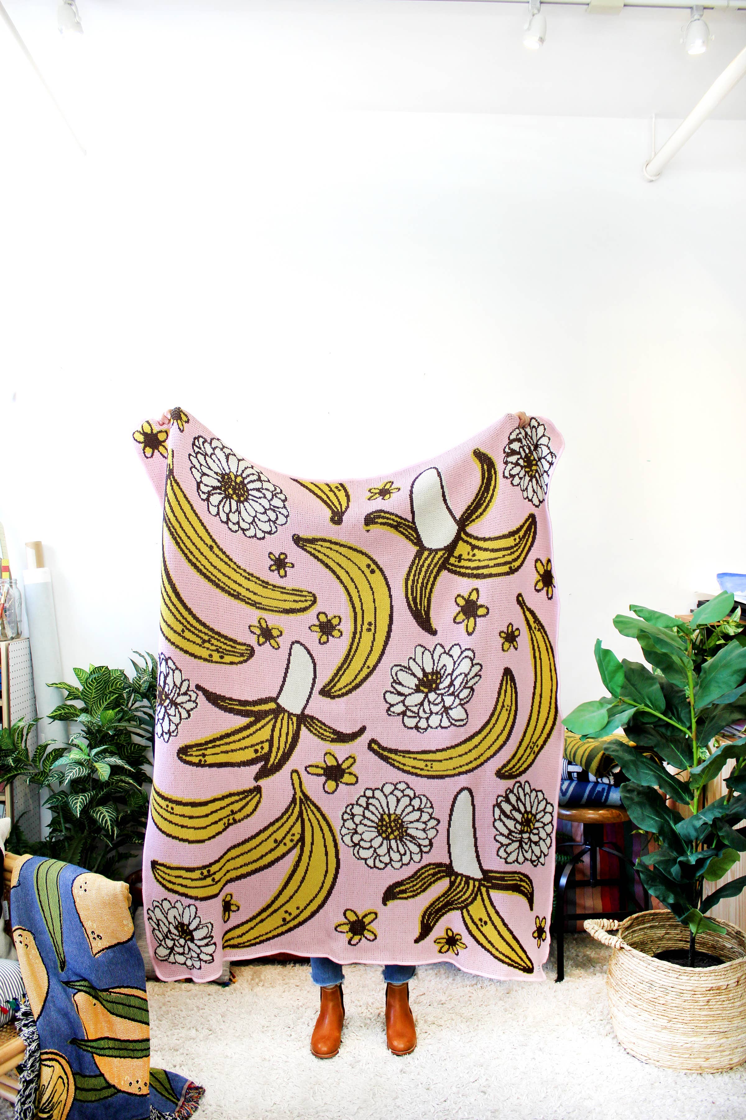 Banana Jam Knit Blanket  Calhoun & Co.   