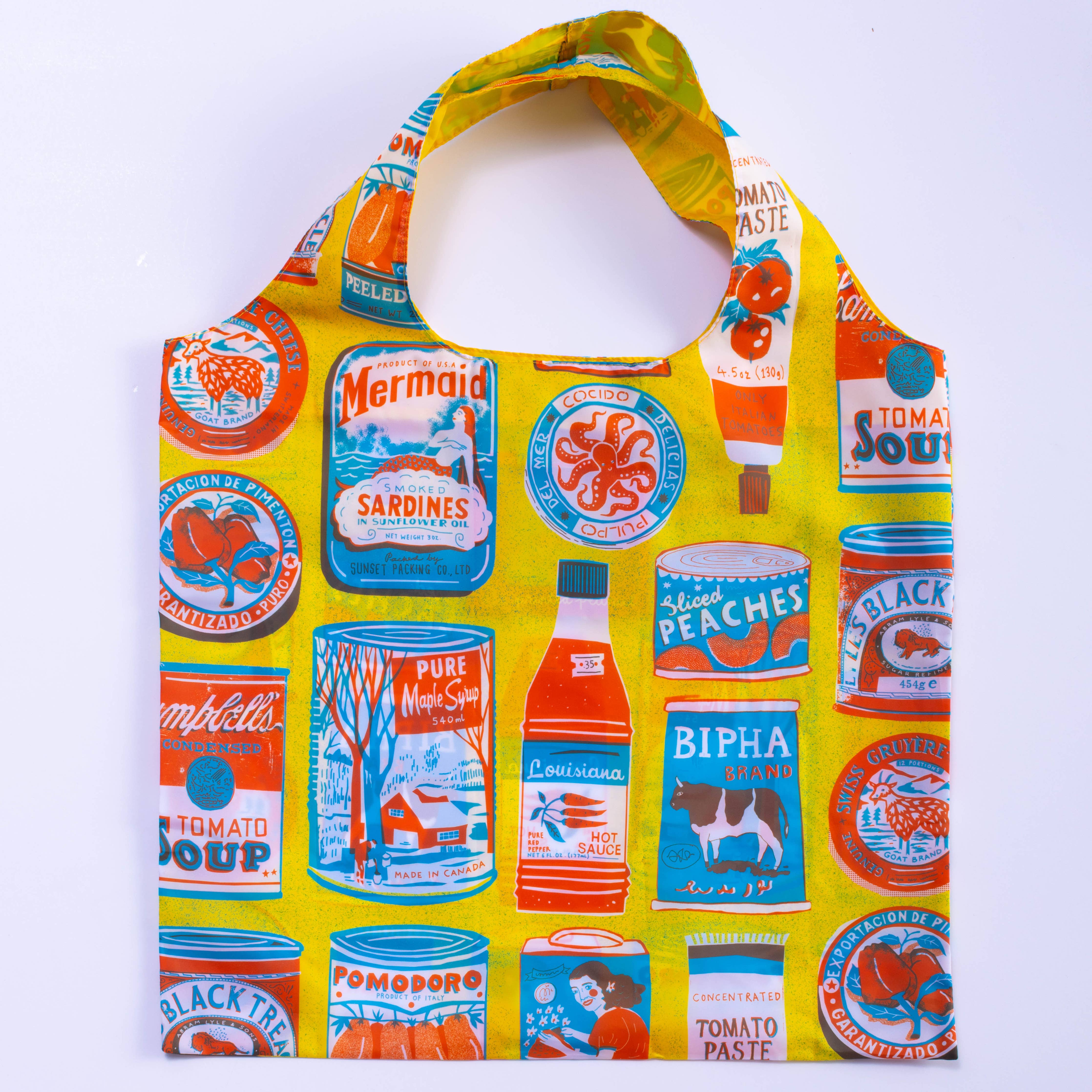 Tins Art Sack by Printed Peanut - Eco-Friendly Reusable Tote Bags + Totes Yellow Owl Workshop   