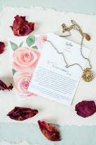 In the Garden - Rose Necklace Charm + Pendant Necklaces Bella Vita Jewelry   