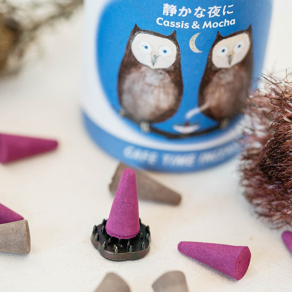 Cassis and Mocha - Cafe Time Incense Cones Incense Nippon Kodo   