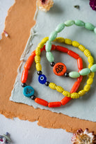 India Glass Bead Bangle Beaded Bangles Bella Vita Jewelry   