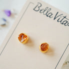 Citrine Post Earrings Stud + Post Earrings Bella Vita Imports   