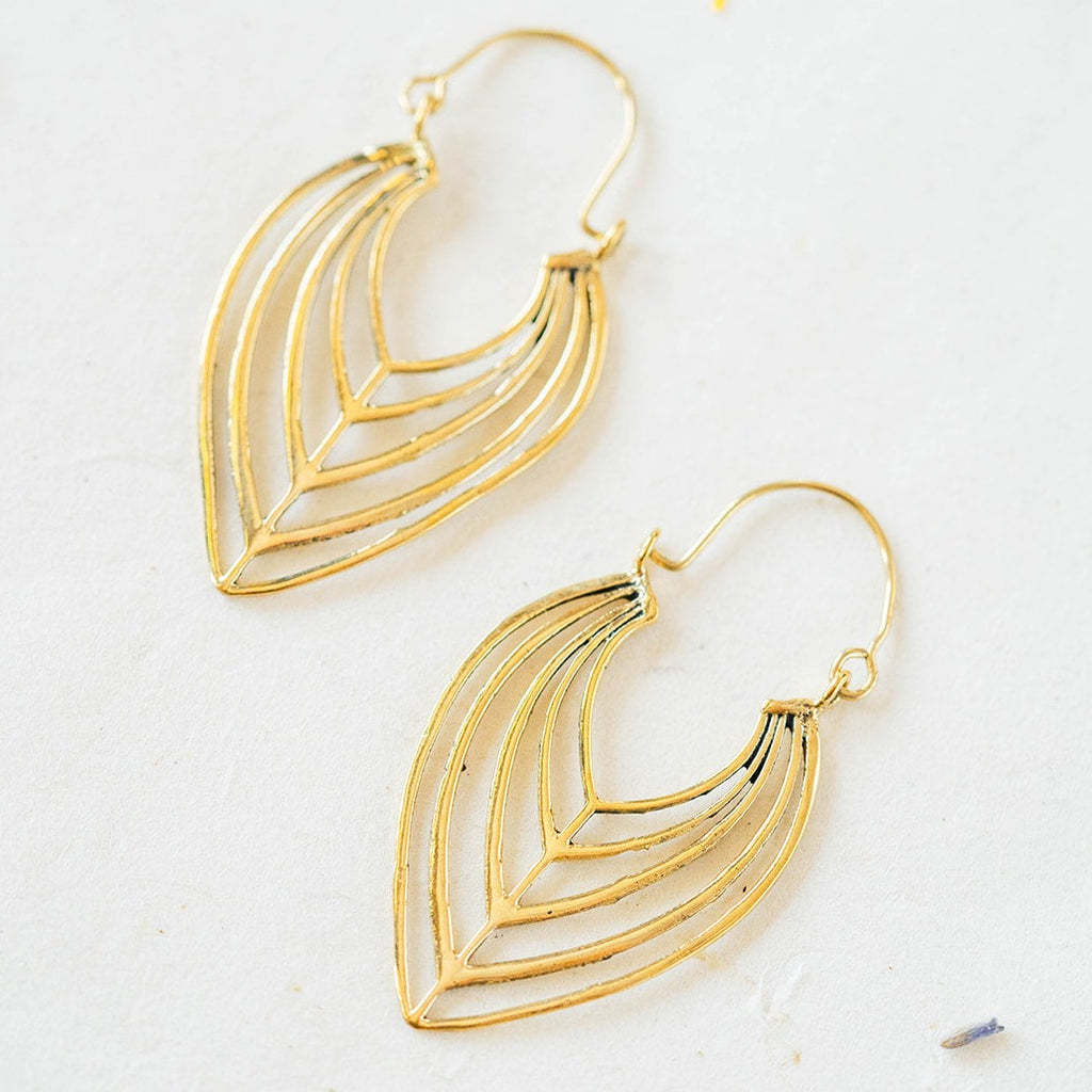 LOLA - Brass Hinge Earrings Dangle Earrings Bella Vita Jewelry   