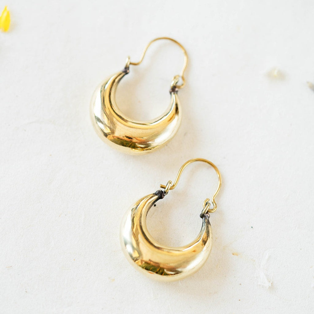 ISABEL - Brass Hinge Earrings Dangle Earrings Bella Vita Jewelry   