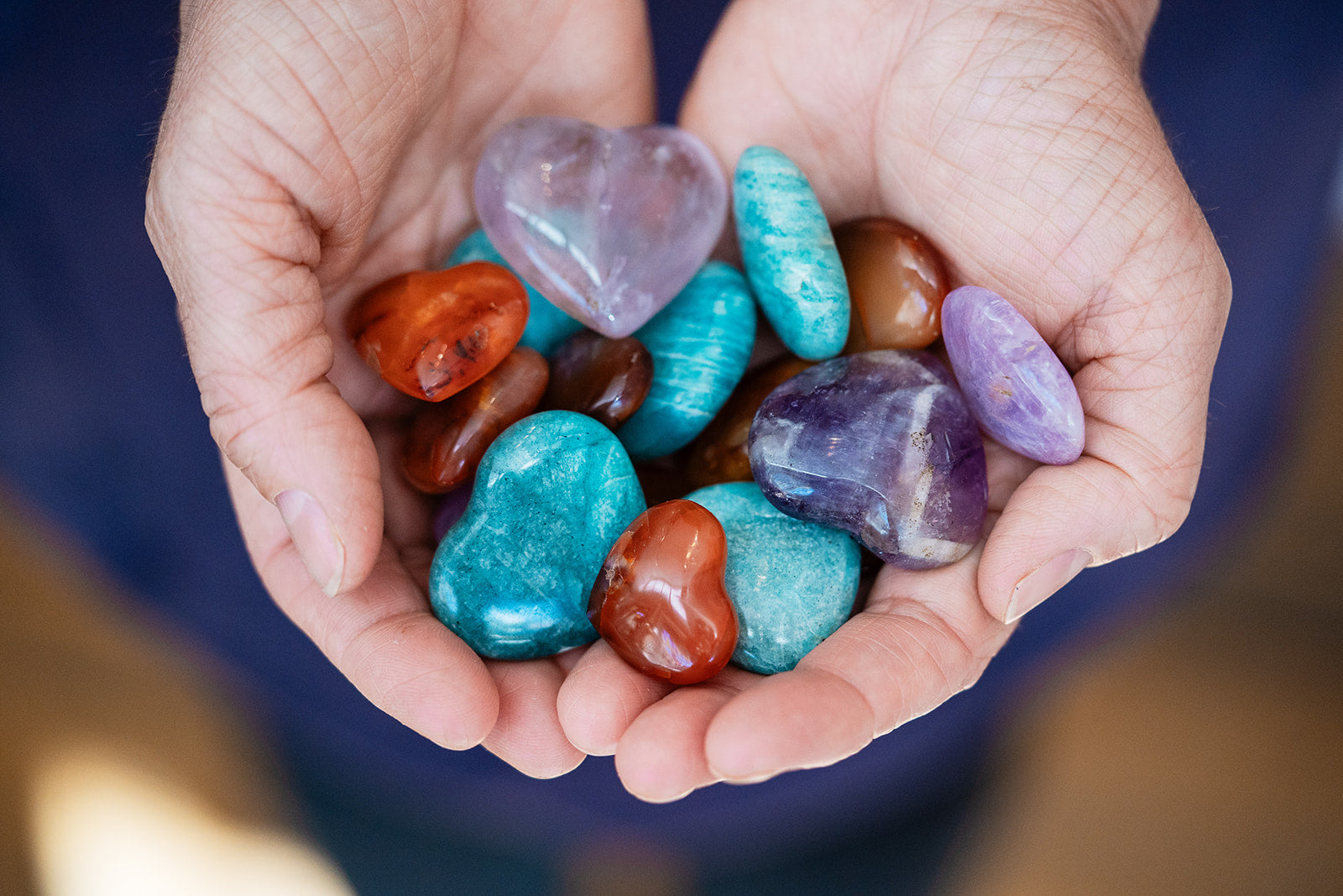 Gemstone Pocket Hearts Crystals Enter the Earth