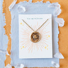 "You Are My Sunshine" Button Necklace Necklaces Bella Vita Jewelry   