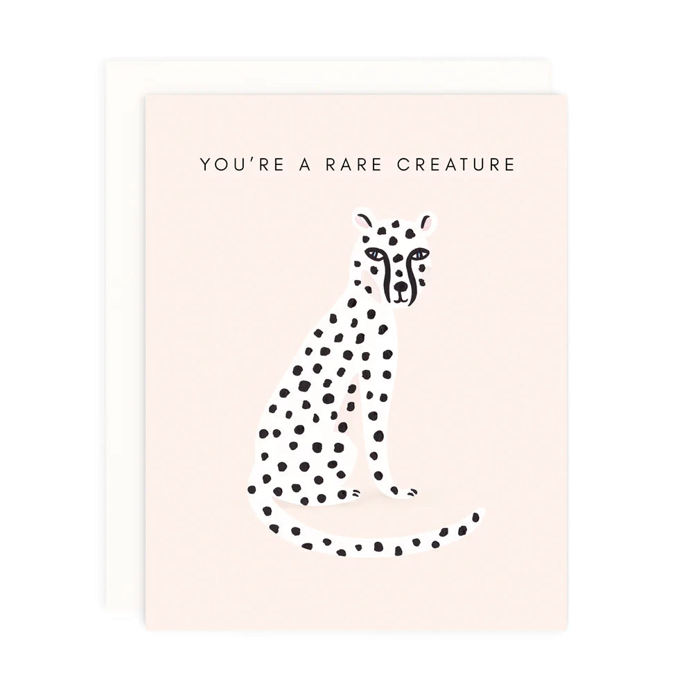 You're a Rare Creature Stationery + Pencils Girl w/ Knife   