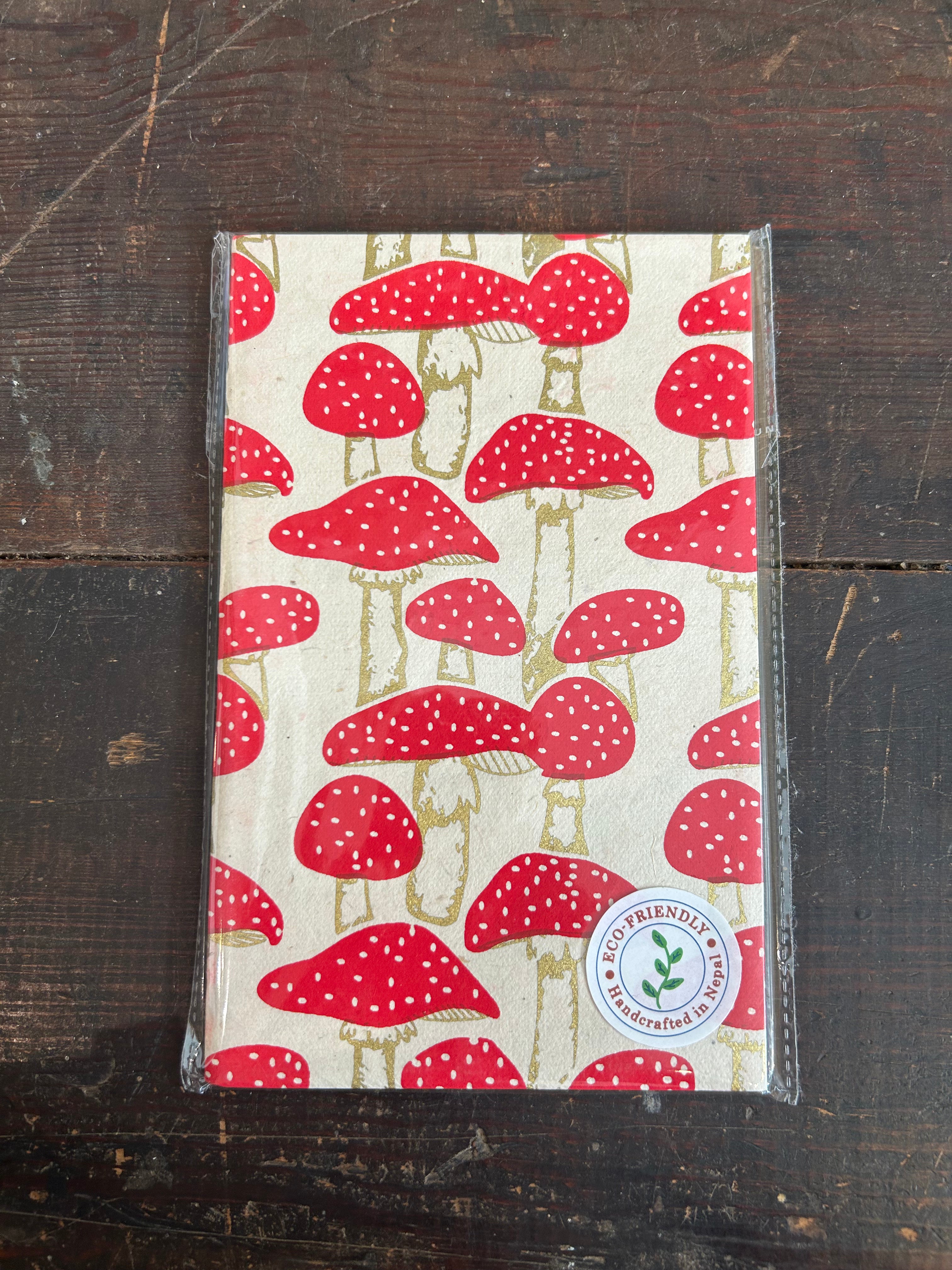 Eco Friendly Handcrafted Journals - Blank/Unlined Journals Giftsland Mushrooms