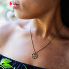 In the Garden - Iris Necklace Charm + Pendant Necklaces Bella Vita Jewelry   