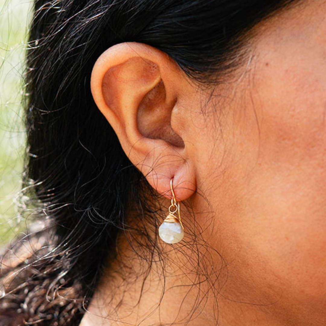 Aqua Chalcedony Earrings Dangle Earrings Bella Vita Jewelry   