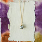 Green Pearl Necklace Charm + Pendant Necklaces Bella Vita Jewelry   