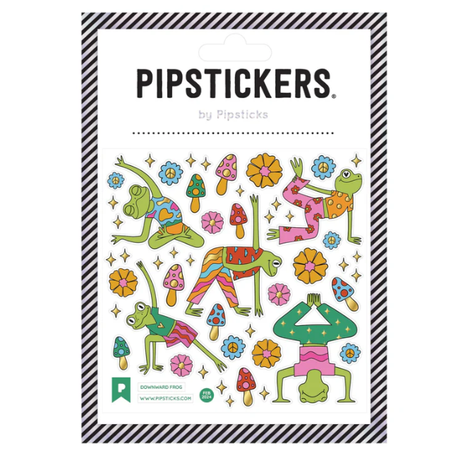 Pipstickers In Store and ONline Pipsticks Downward Frog