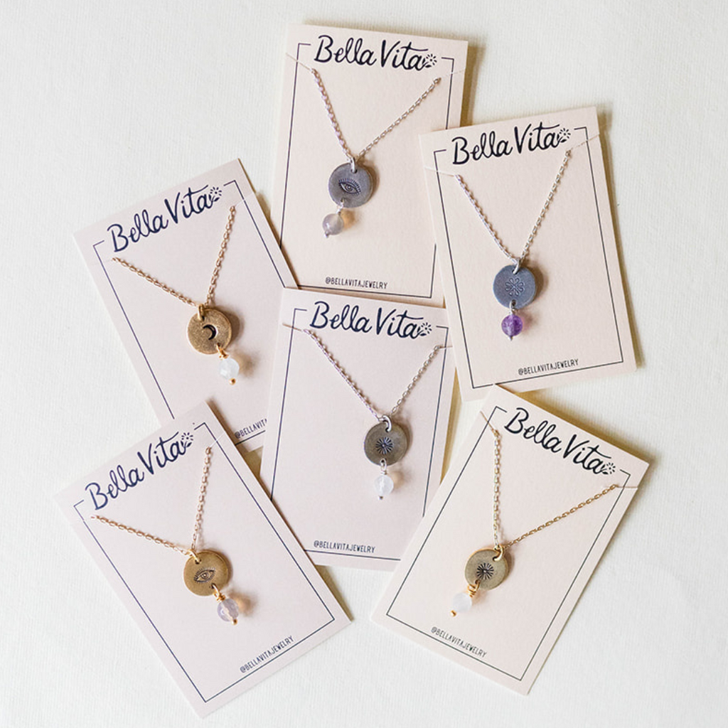 Eye Charm Necklace Charm + Pendant Necklaces Bella Vita Jewelry   