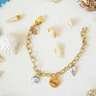 Yacht Rock Shell Charm Bracelet Chain Bracelets Bella Vita Jewelry