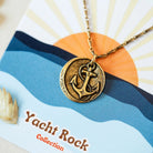 Yacht Rock Anchor Necklace Charm + Pendant Necklaces Bella Vita Jewelry Gold Plated Charm/Gold Plated Chain