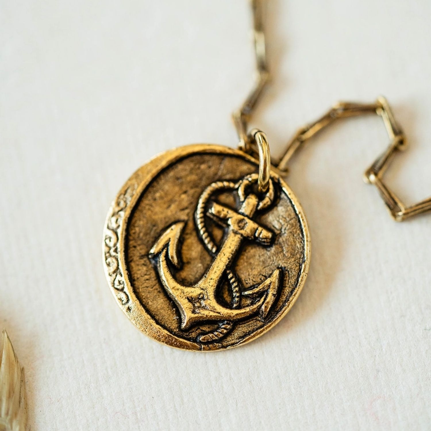 Yacht Rock Anchor Necklace Charm + Pendant Necklaces Bella Vita Jewelry