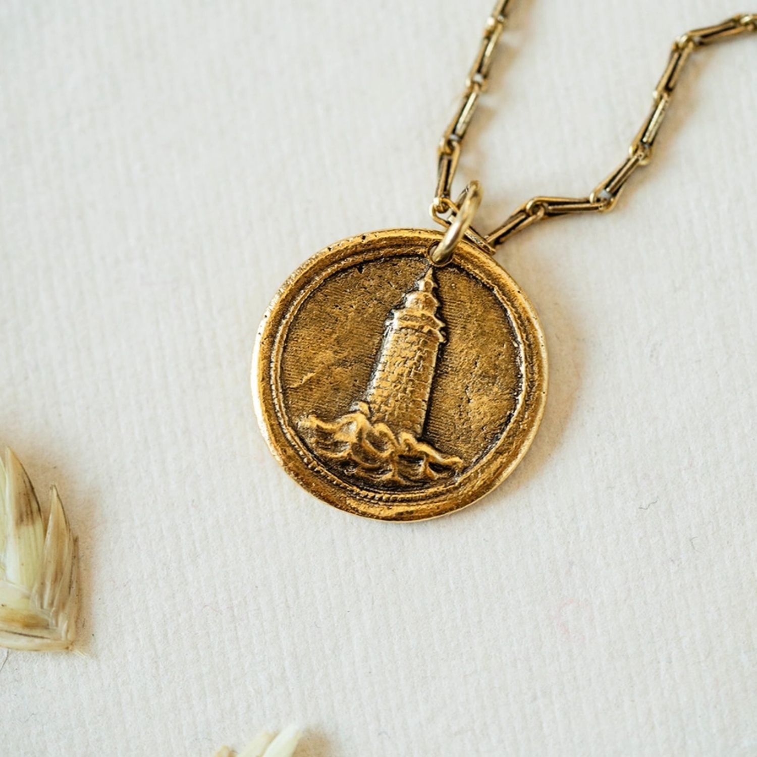 Yacht Rock Lighthouse Necklace Charm + Pendant Necklaces Bella Vita Jewelry