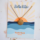 Yacht Rock Scallop Shell Necklace Charm + Pendant Necklaces Bella Vita Jewelry