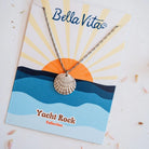 Yacht Rock Scallop Shell Necklace Charm + Pendant Necklaces Bella Vita Jewelry