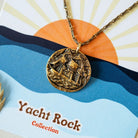 Yacht Rock Ship Necklace Charm + Pendant Necklaces Bella Vita Jewelry Gold Plated Charm/Gold Plated Chain