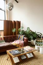 Checkered Stripe Tapestry Blanket  Calhoun & Co.   