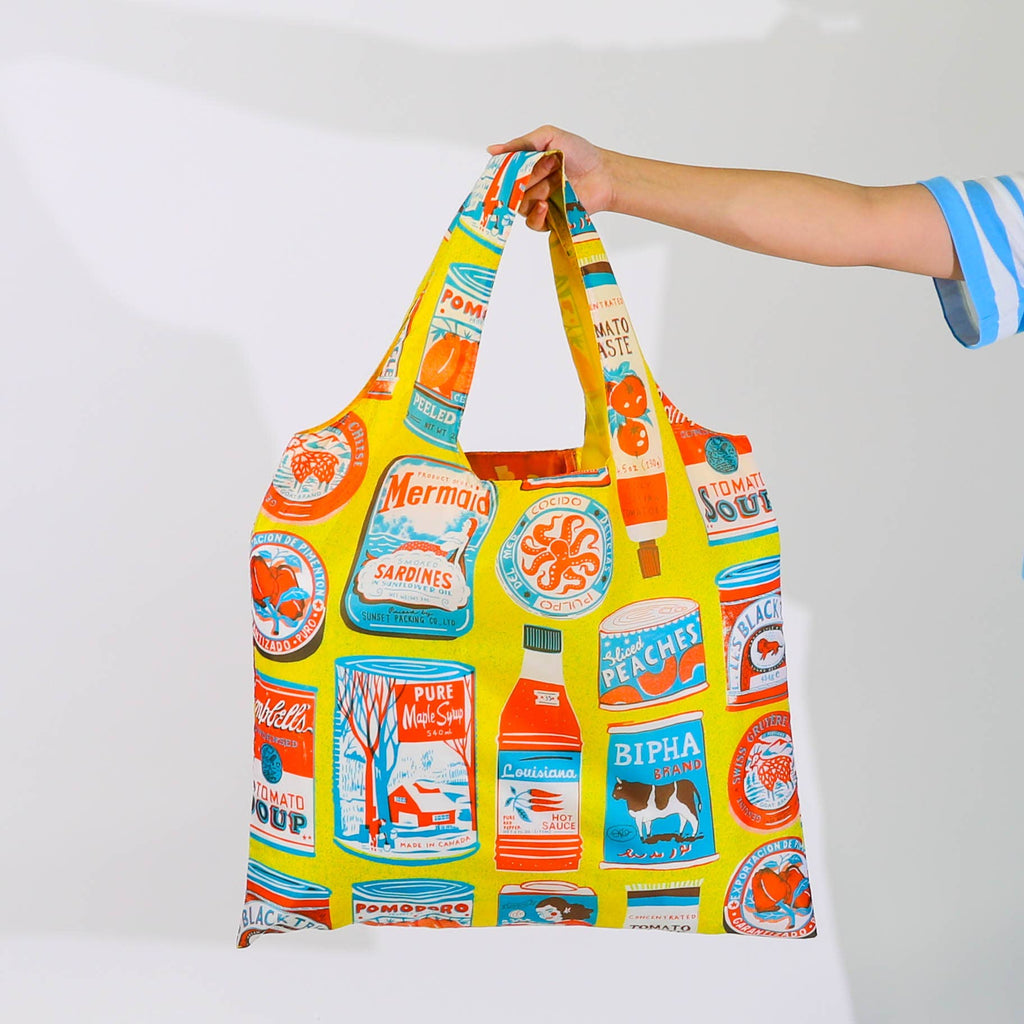 Tins Art Sack by Printed Peanut - Eco-Friendly Reusable Tote Bags + Totes Yellow Owl Workshop   