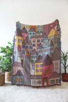 Hillside Village Tapestry Blanket  Calhoun & Co.   