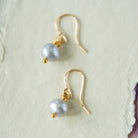 Freshwater Pearl Earrings – Timeless Elegance in Gold or Silver Bella Vita Jewelry 14K Gold Fill Gray