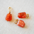 Natural Sunstone Nugget Charms Bella Vita Jewelry   