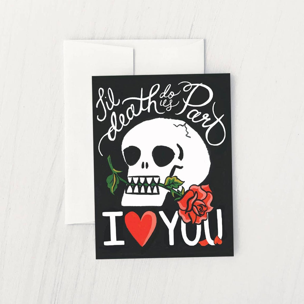 Skull and Rose Card  Idlewild Co.   