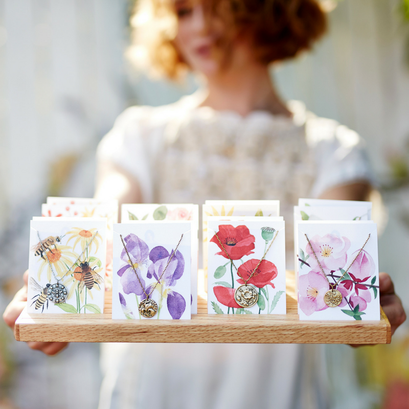 In the Garden - Sunflower Necklace Charm + Pendant Necklaces Bella Vita Jewelry   