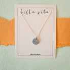 Hand Stamped Silver Charm Necklace Charm + Pendant Necklaces Bella Vita Jewelry   