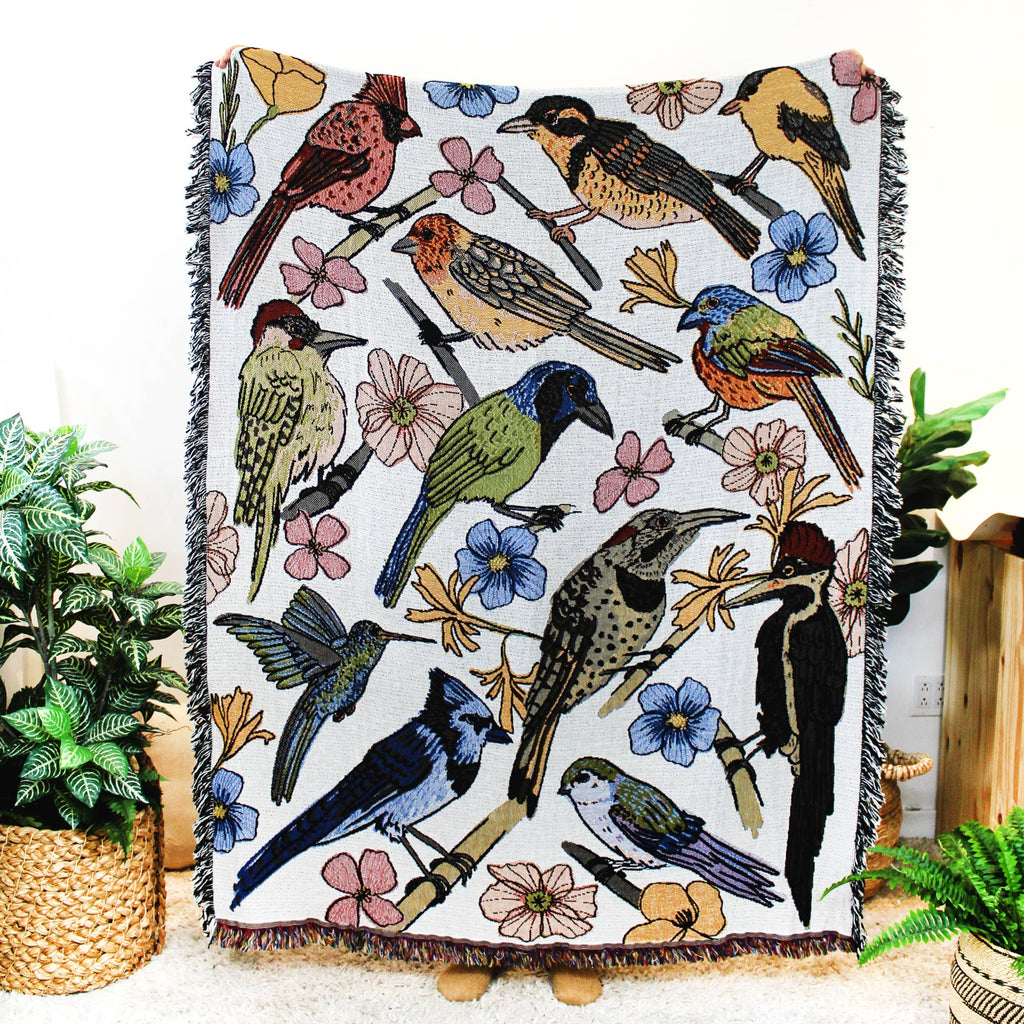 Bird Watcher Tapestry Blanket Home Accents Calhoun & Co.   