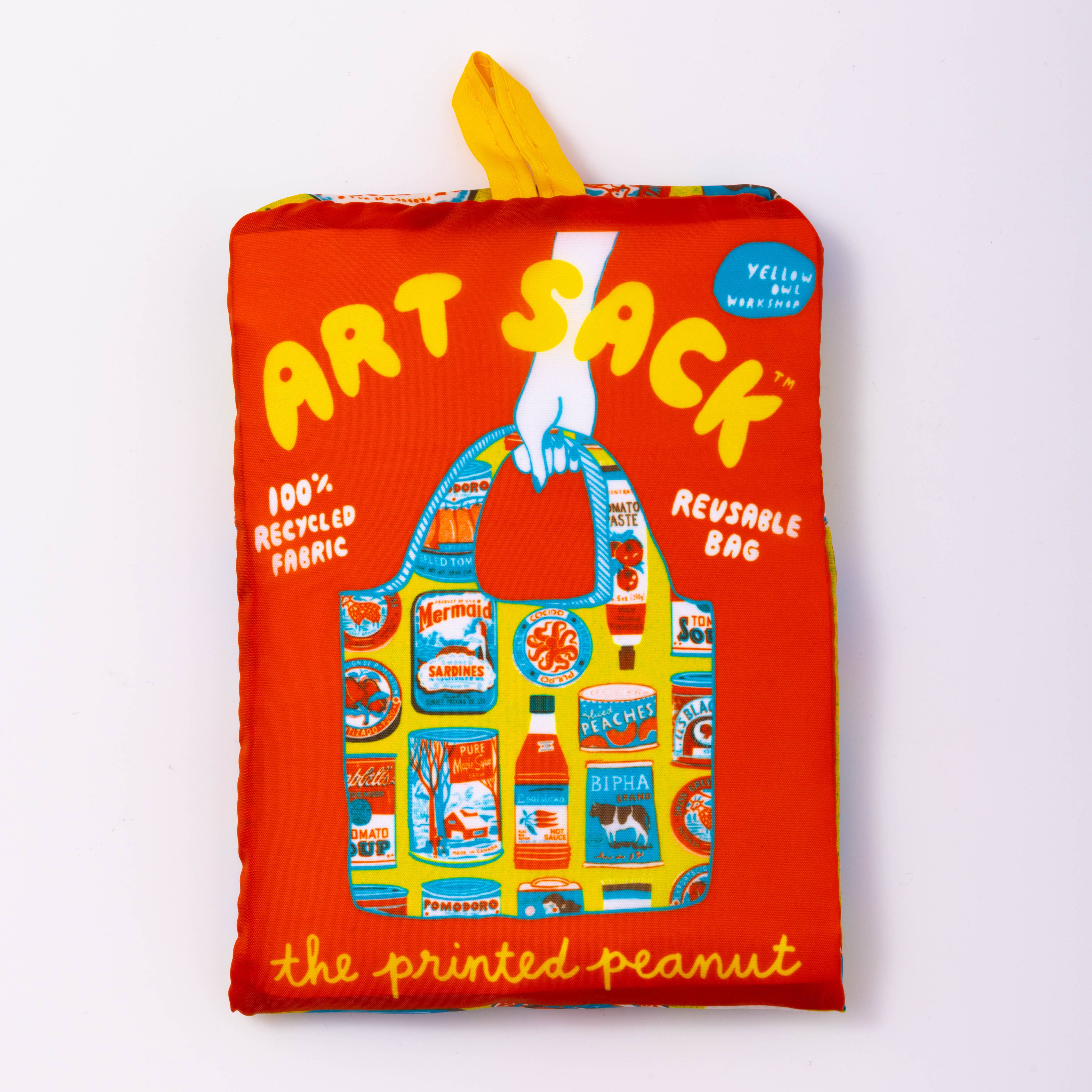 Tins Art Sack by Printed Peanut - Eco-Friendly Reusable Tote Bags + Totes Yellow Owl Workshop   