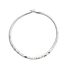 Sterling Silver Hoops Hoop Earrings Mark Steel   