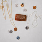 Hand Stamped Alphabet Charm Necklace Charm + Pendant Necklaces Bella Vita Jewelry   